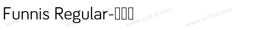Funnis Regular字体转换